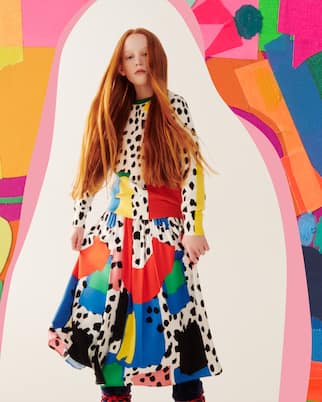 Printed ruched skirt | Stella McCartney Kids