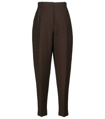Pantalon carotte Malu en lin mélangé | The Row