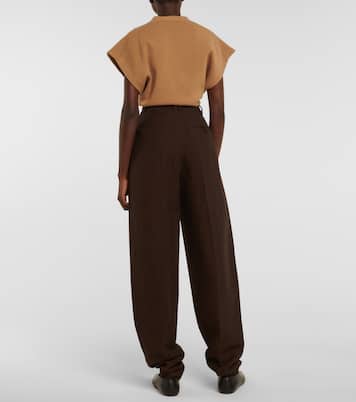 Pantalon carotte Malu en lin mélangé | The Row