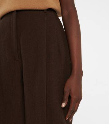 Pantalon carotte Malu en lin mélangé | The Row