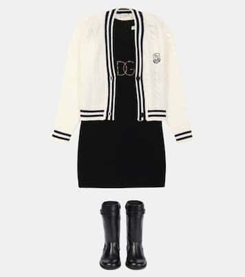 Crystal-embellished dress | Dolce&Gabbana Kids