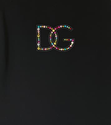 Crystal-embellished dress | Dolce&Gabbana Kids