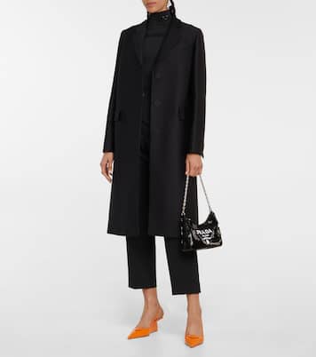 Logo jersey high-neck top | Prada