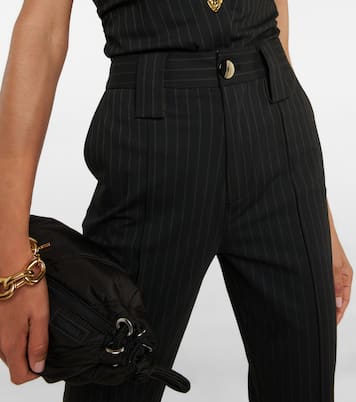 Pantalon évasé rayé | Ganni