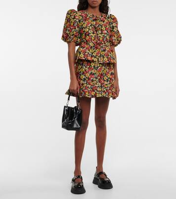 Bedruckter Minirock | Ganni