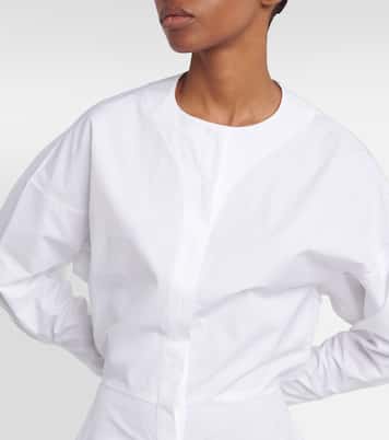 Vestido corto en popelín de algodón | Alaïa