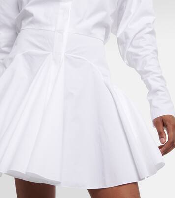 Vestido corto en popelín de algodón | Alaïa