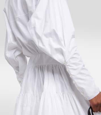 Vestido corto en popelín de algodón | Alaïa