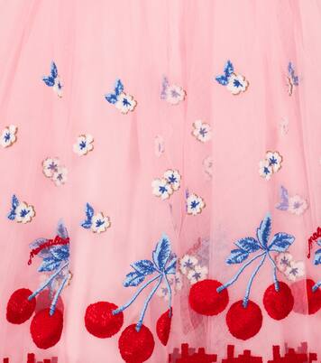 Embroidered tulle dress | Monnalisa