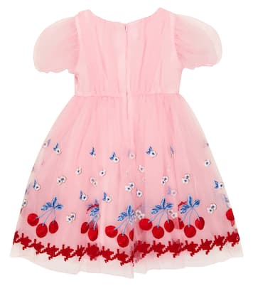 Embroidered tulle dress | Monnalisa