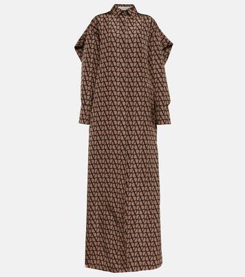 Robe longue Toile Iconographe en soie | Valentino