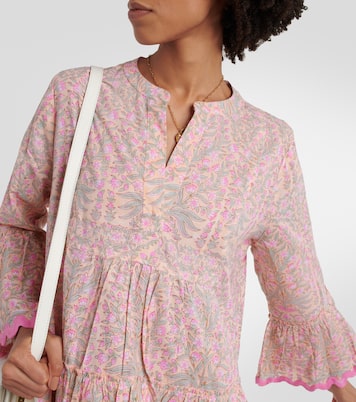 Robe midi en coton à fleurs | Juliet Dunn