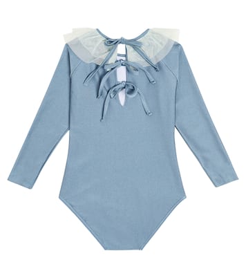 Laguna Azul tulle-trimmed swimsuit | Suncracy