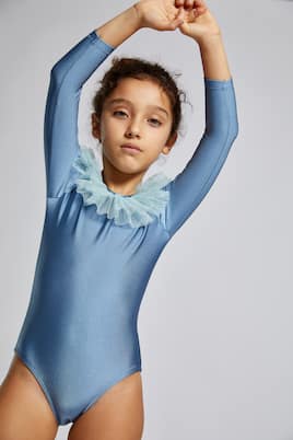 Laguna Azul tulle-trimmed swimsuit | Suncracy