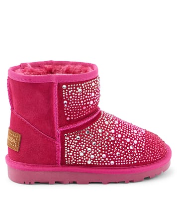 Bottines en daim à cristaux | Monnalisa