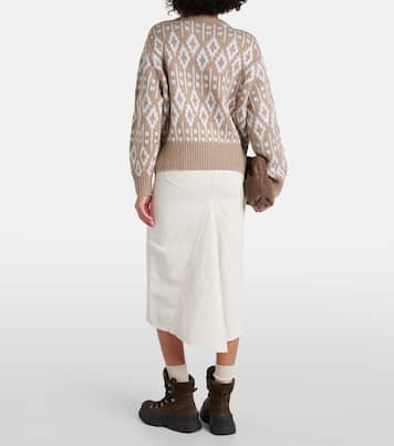 Pullover aus Kaschmir-Jacquard | Brunello Cucinelli