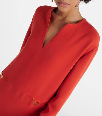 Midikleid VGold aus Seide | Valentino