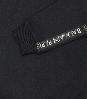 Cotton fleece sweatshirt and sweatpants set | Balmain Kids