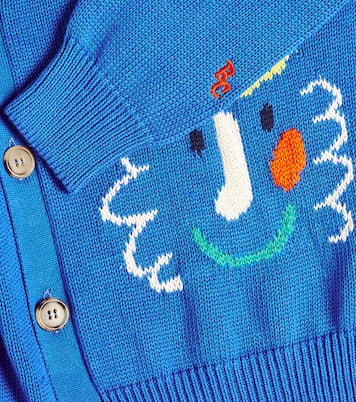 Embroidered cotton cardigan | Bobo Choses