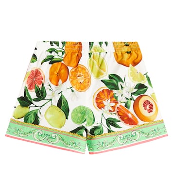 Printed cotton shorts | Dolce&Gabbana Kids