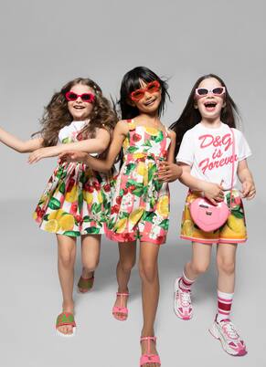 Printed cotton shorts | Dolce&Gabbana Kids