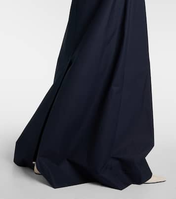 Mid-rise cotton maxi skirt  | Plan C