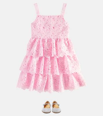 Robe en dentelle à fleurs | Self-Portrait Kids