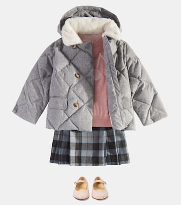 Talissa checked wool skirt | Bonpoint