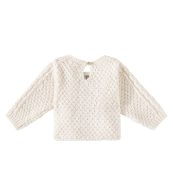 Vinia cable-knit embroidered sweater | Louise Misha