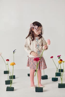 Vinia cable-knit embroidered sweater | Louise Misha