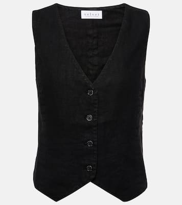 Mylie linen vest | Velvet