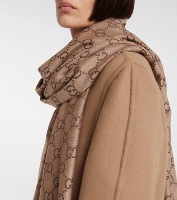 Schal GG aus Woll-Jacquard | Gucci
