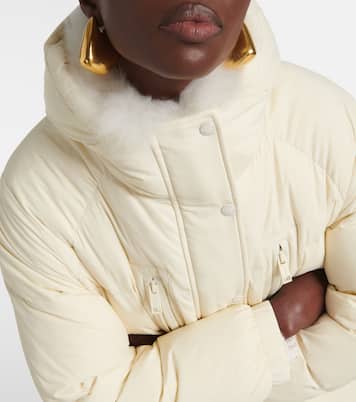 Daunenjacke mit Shearling | Yves Salomon