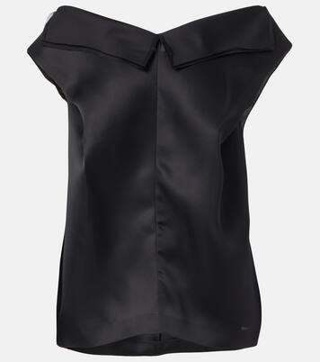 Off-Shoulder-Top Selly aus Seide | Khaite