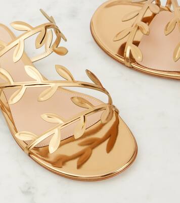 Sandali Flavia in pelle metallizzata | Gianvito Rossi
