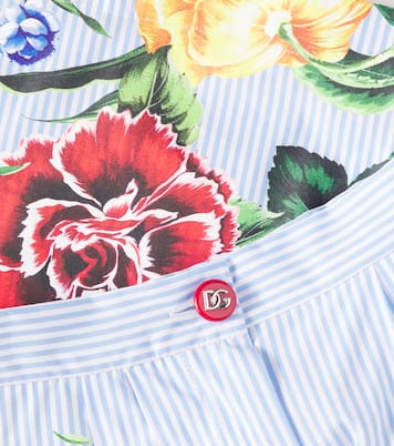 Floral cotton shorts | Dolce&Gabbana Kids