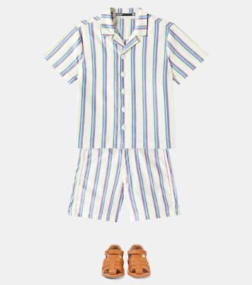 Striped cotton Bermuda shorts  | Fábula