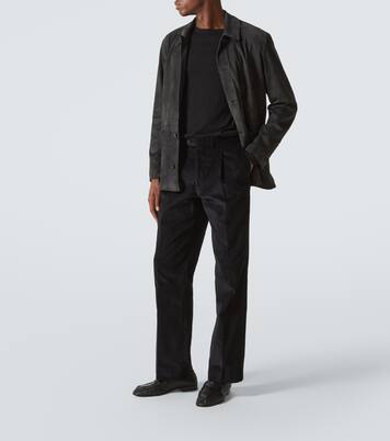 Pantalones rectos Amo de pana de algodón | Saman Amel