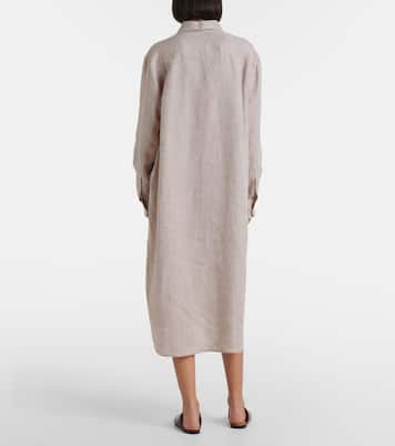 Hemdblusenkleid Lora aus Leinen | Loro Piana