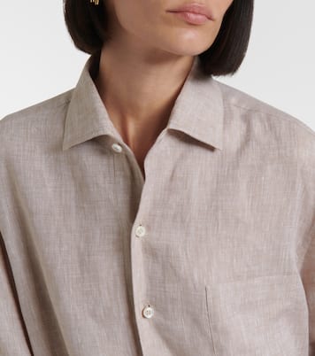 Hemdblusenkleid Lora aus Leinen | Loro Piana