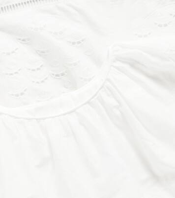 Broderie anglaise cotton dress | Chloé Kids