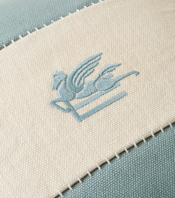 Besticktes Kissen Pegaso aus Leinen | Etro