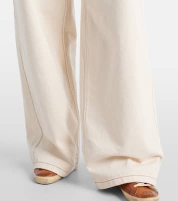 Jeans anchos de tiro alto | Ami Paris