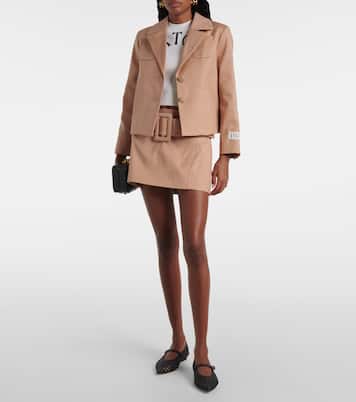 Minirock aus Baumwoll-Twill | Patou