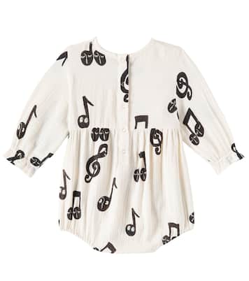 Baby - Pagliaccetto Notes in mussola di cotone | Mini Rodini