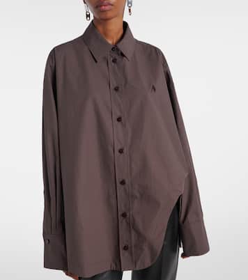 Oversize-Hemd Diana aus Baumwollpopeline | The Attico