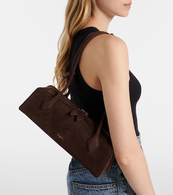 Borsa a spalla Le Teckel Medium in suede | Alaïa