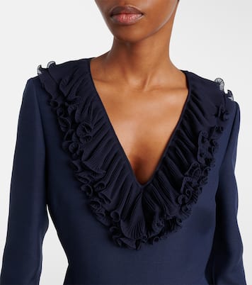 Crepe Couture bow-detail midi dress | Valentino