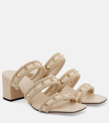 Rockstud Torchon 60 leather mules  | Valentino Garavani