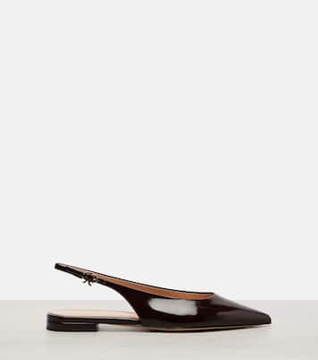 Robbie leather slingback flats | Gianvito Rossi